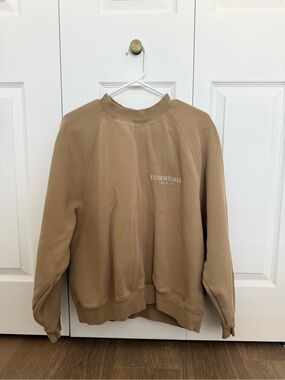 Fear of God Essentials Crewneck Sweatshirt Oak Size Small